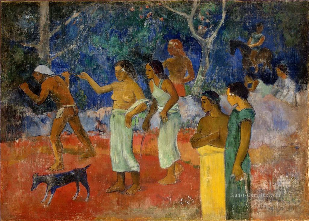 Szenen von Tahitian Leben Beitrag Impressionismus Primitivismus Paul Gauguin Ölgemälde